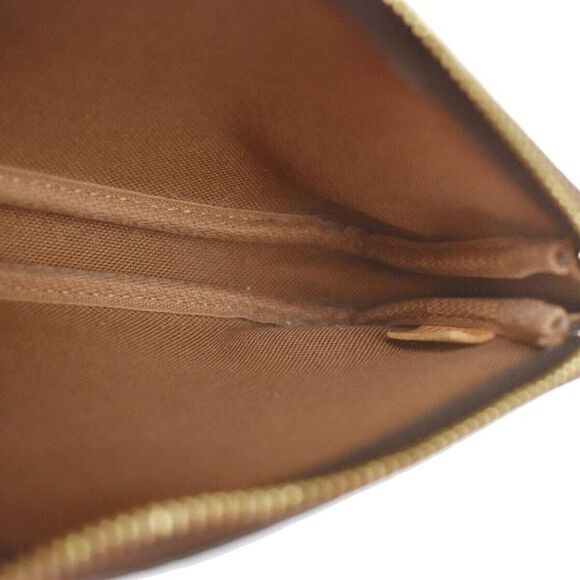 LOUIS VUITTON Mini Pochette Accessoires Hand Bag Monogram Leather - Picture 10 of 13